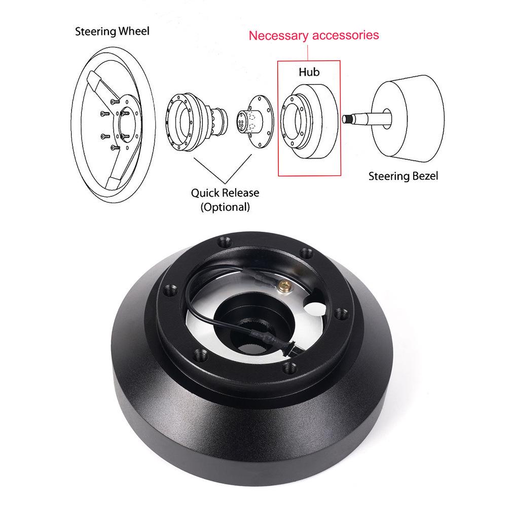Cross Car Steering Wheel Base for BMW 67 Series 318i/M3/M5 - E30H Compatible