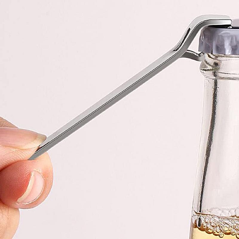 Přenosný decappper na ampule, stříbrný kovový zvedák víček ampulí, nerezová ocel, pro zdravotní sestry, lékárny, otvírák na pivo