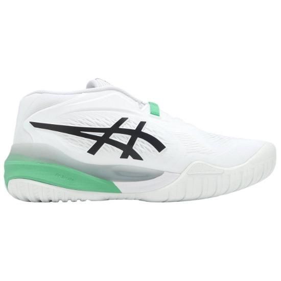 Asics Sneakers Uomo Gel Resolution X 2E Wide Bianco Verde Aurora 1041A487-103