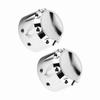 2pcs CNC Aluminum Motorcycle Front Axle Skull Nut Bolt Cover Cap (Plating)