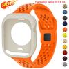 Silicone Strap+Case For Apple Watch Ultra2 49mm 46mm 45mm 44mm 42 41 40mm Soft Bracelet For Iwatch Series 10 9 8 7 6 SE 5 Correa