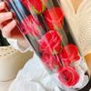 Soap Rose Flower Bouquet Gift Box Artificial Rose Flowers Rose Petal Bouquet Tube Valentine"s Day