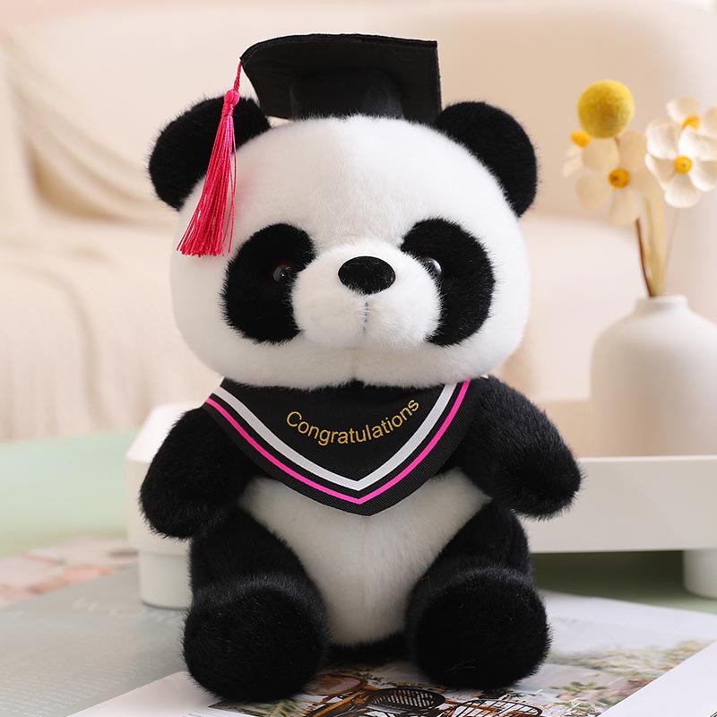 Creative Doctor Hat Panda Plush Toy - Giant Panda Doll Graduation Gift