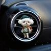 1Pc Hoodie Kitten Finished Ventilating Clip Car Decoration Aromatreatment Acrylic Accessories