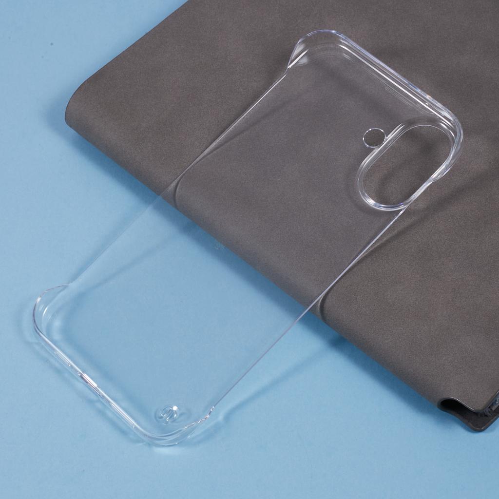 For iPhone 16 Plus Case Transparent PC Borderless Phone Cover