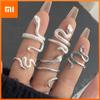 BF CLUB 925 Sterling Silver String Ring For Women Jewelry Finger Open Handmade Inter Snake Rings Allergy For Birthday Gift
