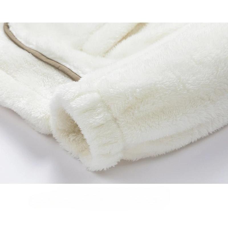 Winter Men's Hoodie Sets Thick Fleece Wind Cold Protection Warm Fashionable Casual Two Piece Set