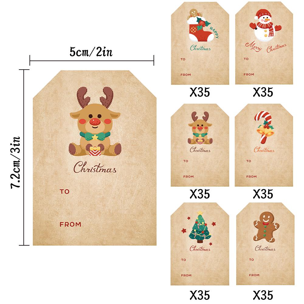 

Рулон/210 шт. Винтажные наклейки на день рождения 2x3 дюйма Наклейки «С днем рождения», Этикетки для подарочной упаковки, Рождественские этикетки, Наклейки-этикетки 7.2x5x0.1CM