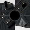 New Spring And Autumn Men'S Loose Tooling Denim Shirt Outdoor Casual Retro Young And Middle-Aged Shirt Men'S Inch Shirt