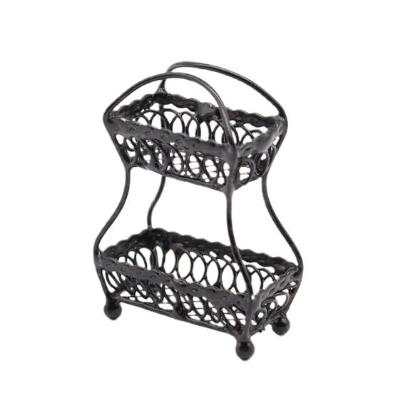 

Аксессуары Однотонная красивая яркая миниатюрная корзина для фруктов в масштабе 1/12 чёрный