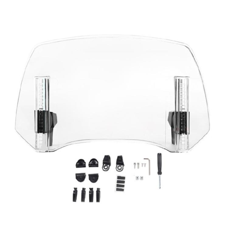 Foldable Motorcycle Windscreen Barrier Sturdy for Effective Wind Resistance Bikers Travel Friendly Easy Carry Windshield