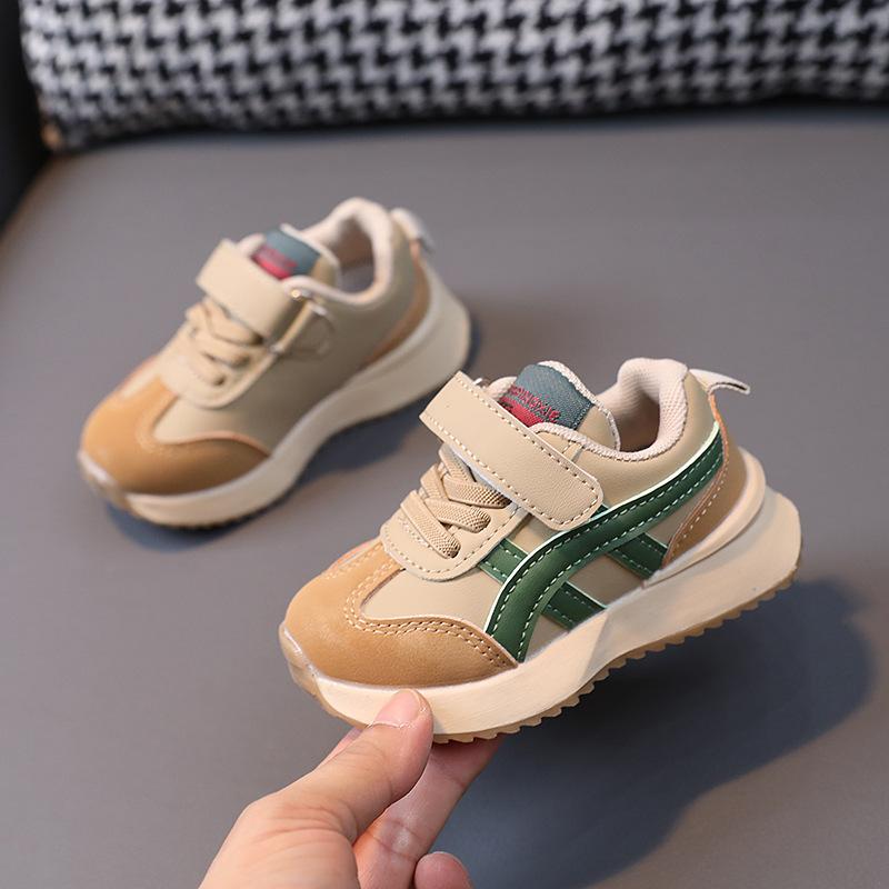 

Детская обувь Forrest Gump, спортивная обувь для мальчиков, кожаные кроссовки для девочек 30 хаки