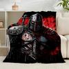 1PC Knights Templar Symbol Flannel Blanket Gift, Suitable for Both Men And Women, Soft Ideal for Beds And Sofa, Birthday Or Christmas Gift
