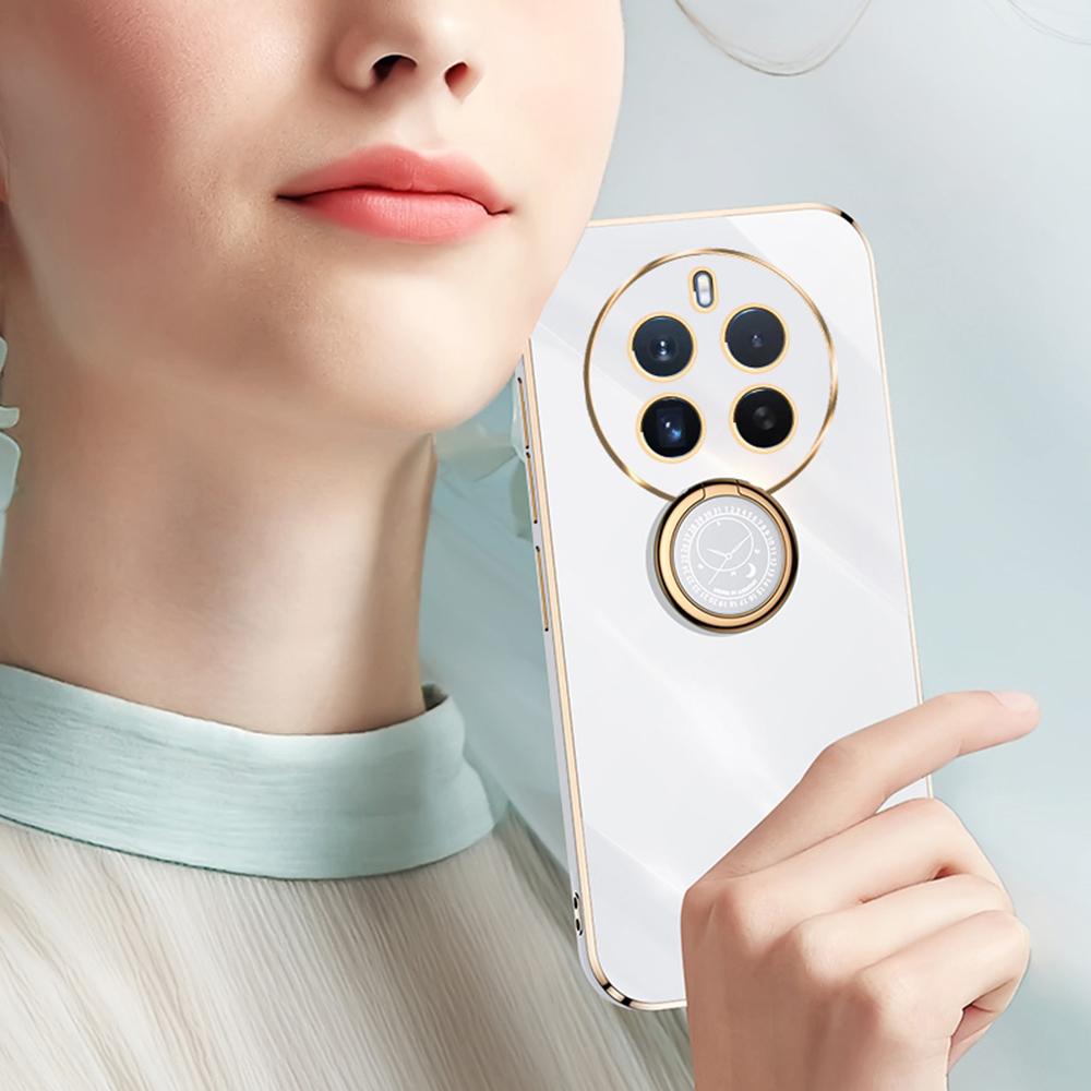 XINLI For Realme 12 Pro 5G/12 Pro+ 5G Kickstand Case TPU Electroplating Back Phone Cover