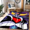 Goldorak robot Themed Anti-Slip Rugs - Polyester Home Decor, Suitable for Bedrooms, Living Rooms, Doorways, Studios, and Decorations