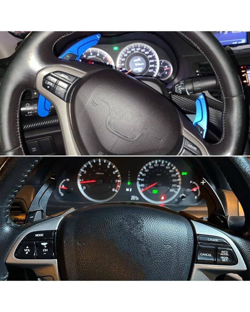 Paddle Shift Cover Extension Accord for 8th Generation Odyssey 4th Generation CR-Z Car Steering Wheel Paddle Shift Extension Sticker (Blue)