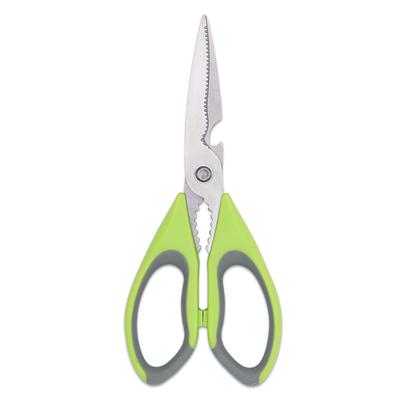Tijeras de cocina multifuncionales para el hogar con cuchillas afiladas de acero inoxidable y abridor de cerveza con cascanueces