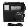 AM FM SW Radio Solar Battery Operated USB Rechargeable Bluethooth Portable Radio Supports Memory Card USB Playback with