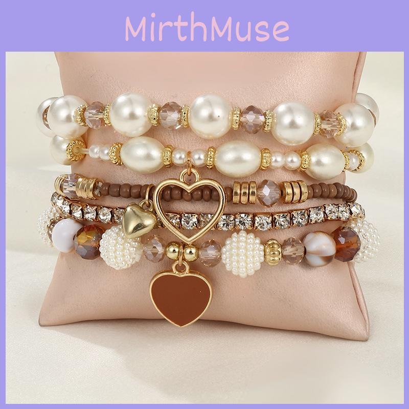 Handmade Pearl Bracelets For Women Geometric Style Fashion Perfect Gift For Her