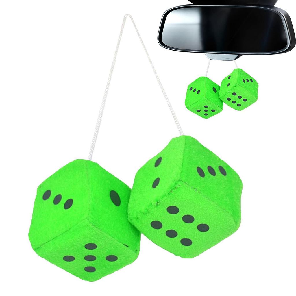 UTLM9XHJ2QAU5RTE8H Dice, Auto Rear Mirror Plush Dice, Multi Color Plush Dice, Auto Rear Mirror