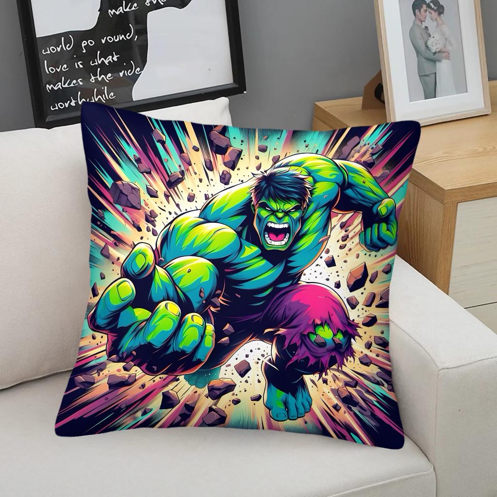 Iron Man Throw Pillow With Insert Superhero Soft Polyester Cushion For Sofa Couch Bed Kids Room Accent Pillow Marvel Fans Gift