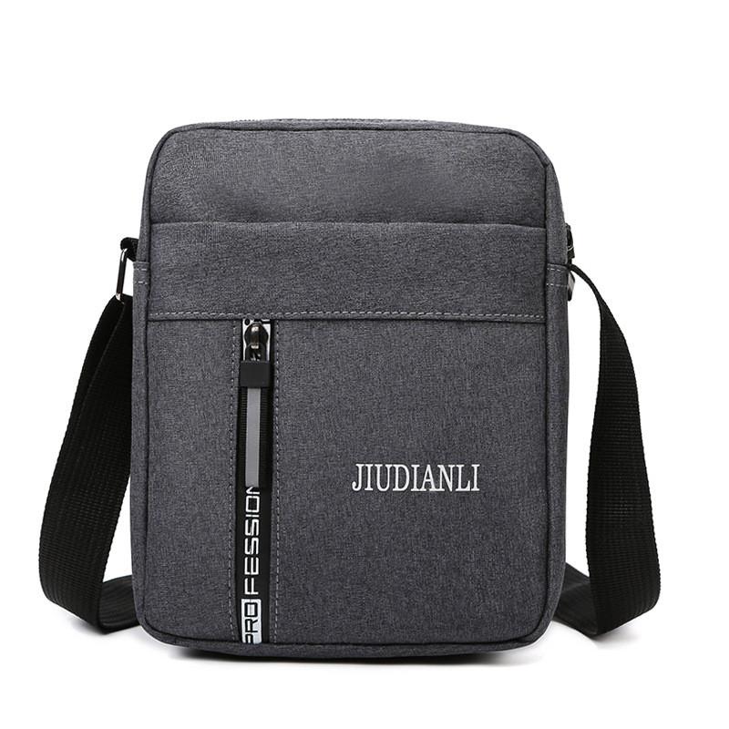 Men Business Crossbody Bag Nylon Durable Wearresistant Slim Shoulder Pack For Commuting
