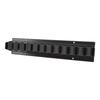 Horse Whip Crop Holder Plastic Horse Whip Rack Wall Mounted for Horse Stables Black