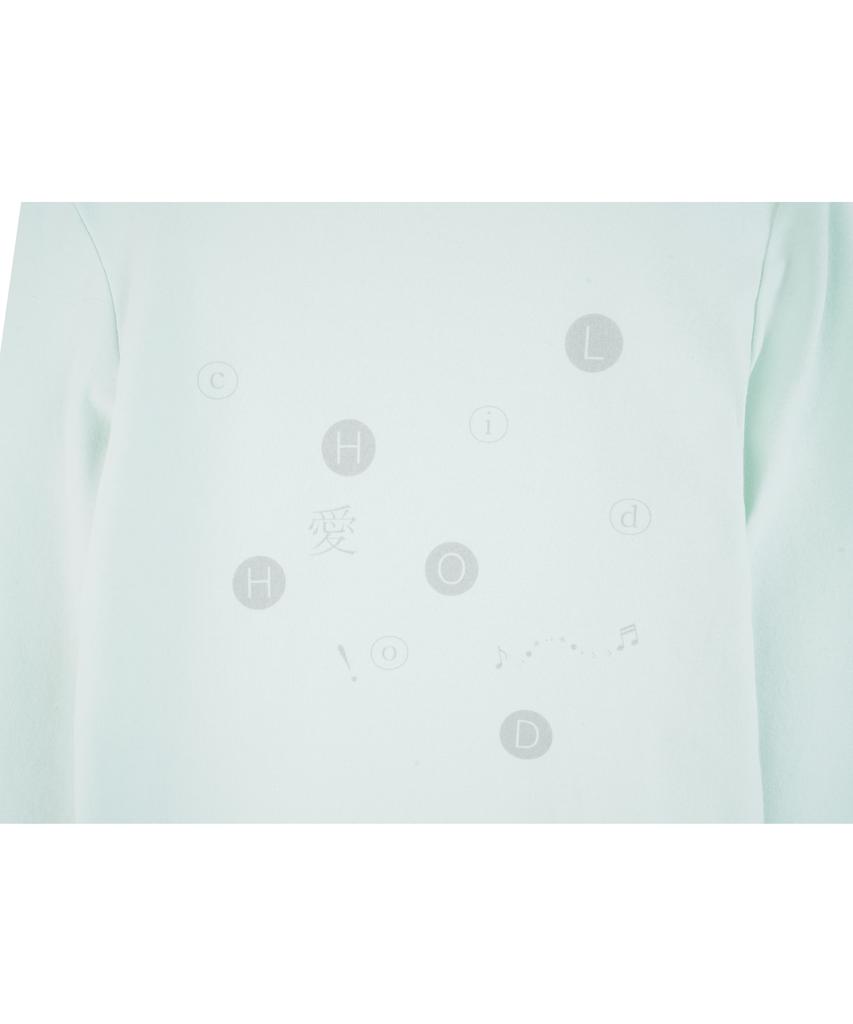 HIGH SCHOOL DISCO Dot Graphic Layered Long Sleeve_Mint