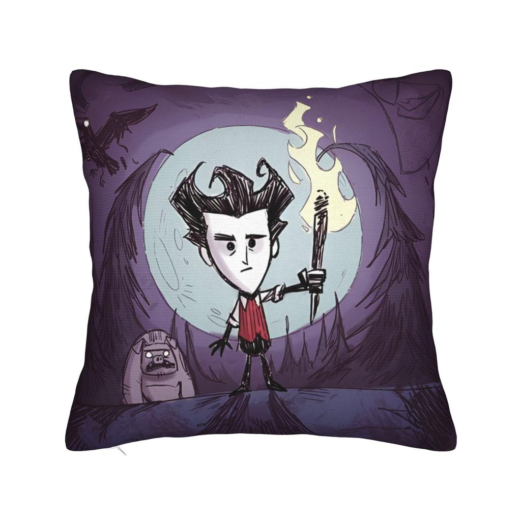 Don't Starve Characters Pillowcase Print Polyester Cushion Cover Decorative Survival Game Throw Pillow Case Cover Seat Zippered
