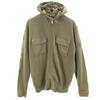 Sweat Zip Jacket L Olive Men's Used