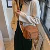 Corduroy 2025 Spring New Fashion Solid Color Casual Cloth Bag Campus Style Girls Shoulder Crossbody Bag Tide