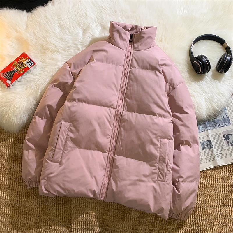 Nouveaux vêtements d'automne et d'hiver pour hommes, noirs, à col montant, doublés, épaissis, résistants au froid et chauds, pour jeunes, rembourrés en coton