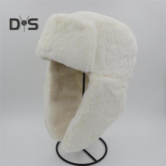 Gorro de invierno para mujer, de felpa gruesa, con protección para las orejas, con protección contra el viento y ajustable, con retención de calor, para exteriores, esquí, patinaje, snowboard, gorro Lei Feng