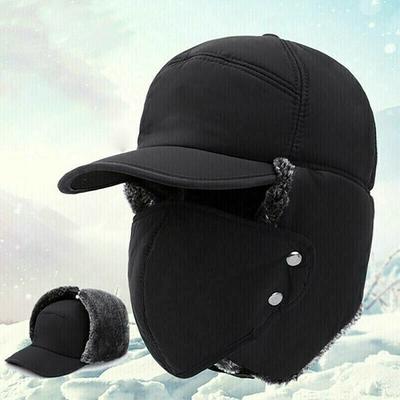 Outdoors Windproof Cotton Earflap Mask Thick Balaclava Winter Hats Warm Snow Cap