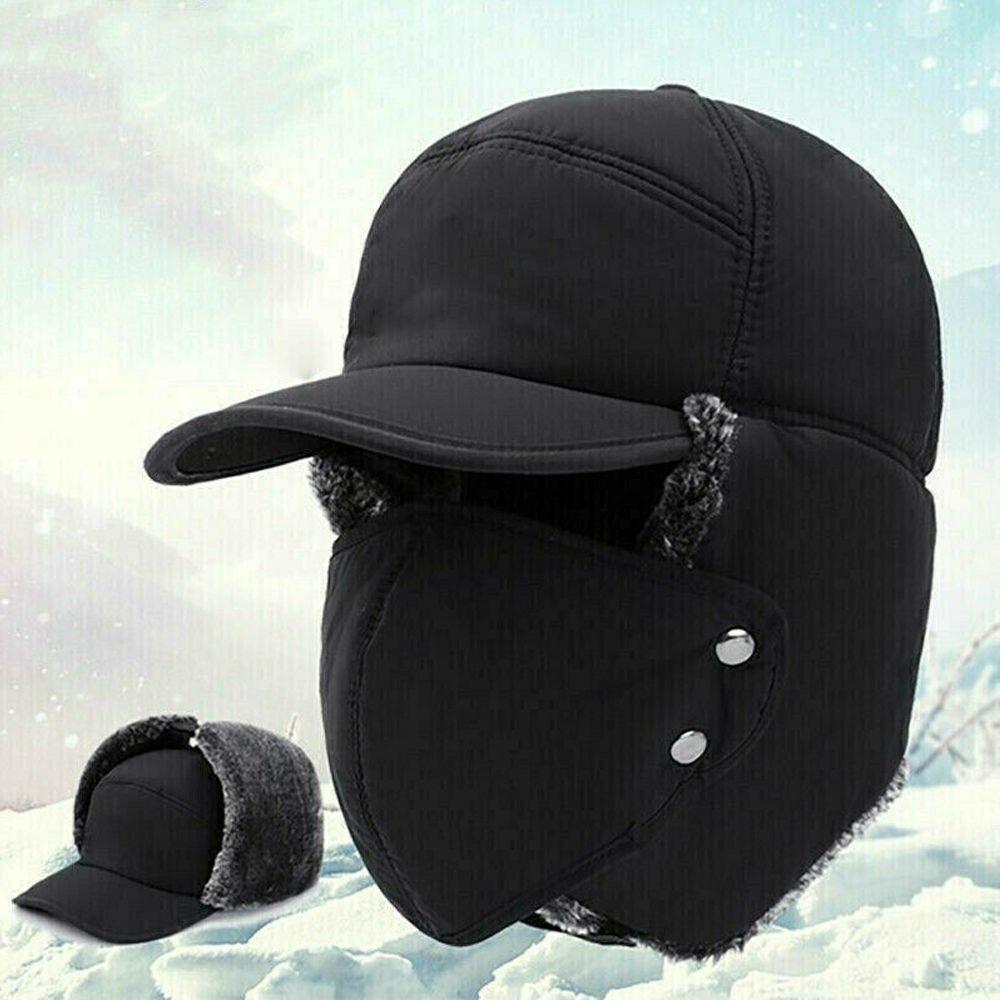 thumbnail image 2 of Fur Trapper Hat 3-in-1 Winter Trapper Hat With Ear Flaps - Windproof 2 of 10