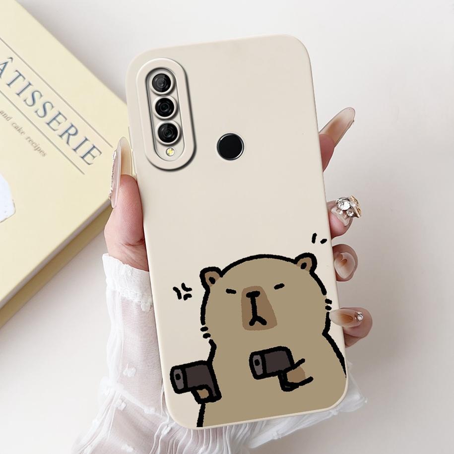 For Huawei P30 Lite Case MAR-LX1A Cover Cute Cartoon Camera Protection Soft Phone Case For Huawei P30Lite Nova 4e Honor 20S Capa