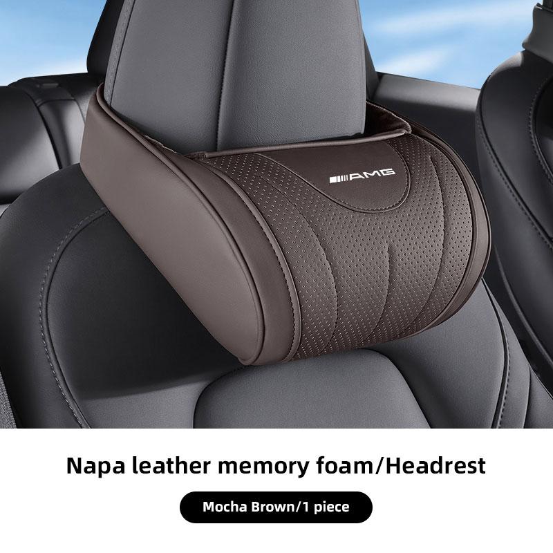 

Car Seat Cushion Headrest Pillow Waist Lumbar Support Tire Valve Cap For Mercedes Benz AMG GLE GLS CLA CLE GLC CLS GLA W223 W213