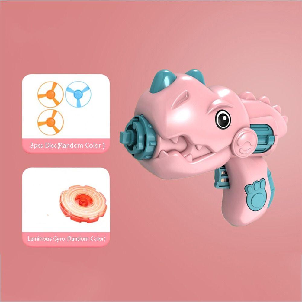 Flying Toys Flashing Spinng Top UFO Disks Gyro Dinosaur Launcher Birthday Gift