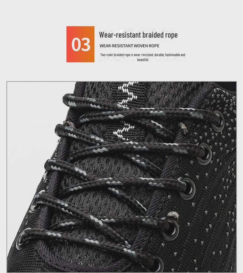 Men's Breathable Safety Shoes: Steel Toe, Anti-Smash & Anti-Stab Protection