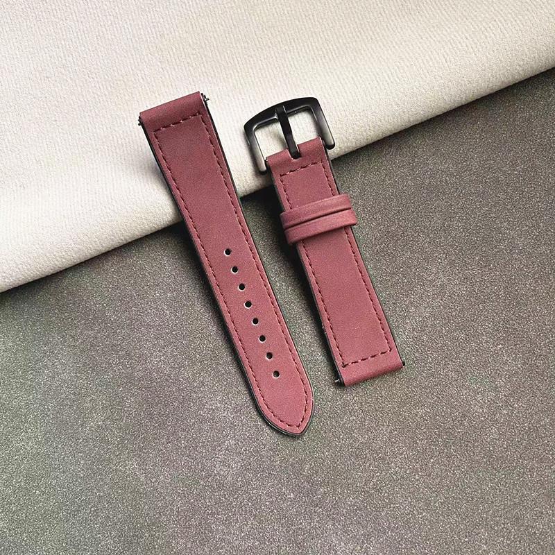 

Силиконовый кожаный ремешок с узором Crazy Horse для часов Huawei, Samsung и Apple Watch 22mm with Quick Release