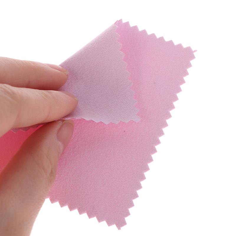 100pcs Jewelry Cleaning Cloth Silver Polish Cleaner Cloth For Craft Silverware Jewelry Accessories Tool 8x8cm