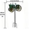 Rostfrei 68cm Metall Traktor Garten Windrad Außenpfahl für Terrasse Rasen Balkon Bauernhaus Landschaft Party