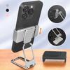 Rückseitiger fester Clip Faltbarer Handyhalter Magnetische Metall-Handyhalterung 360° Drehbar Einstellbare Desktop-Handyhalterung für Reisen