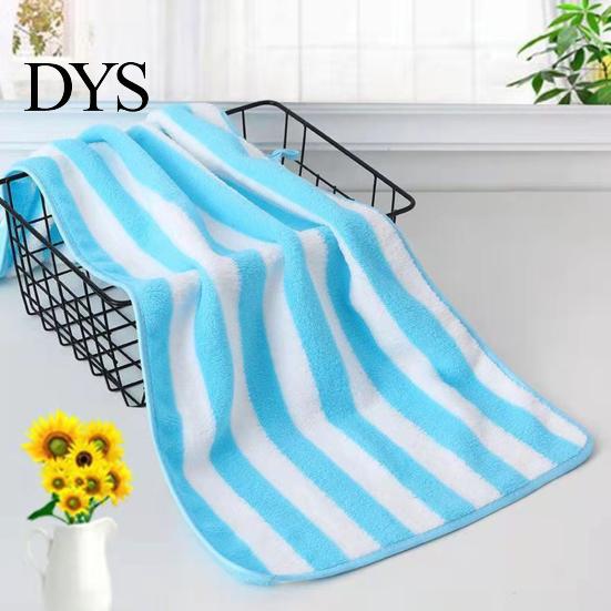 Spa Towel Bath Super Soft Wide Striped Non-Fading Highly Absorbent Ultra-Thick Absorb Water Coral Velvet Thickened Face Washcloth Home Supplies