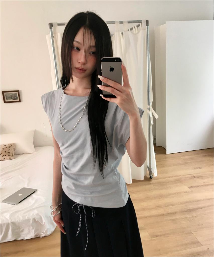 MIXXO One-Shoulder Striped T-Shirt_Miwhwg804A