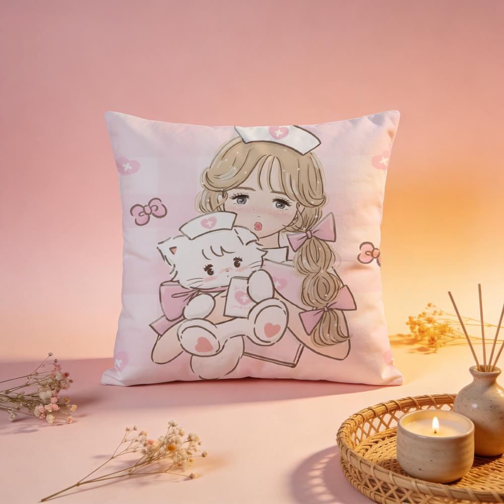 Trendy MMikkoiou Cushion Cover Comfortable Durable Pillow Cover MultiScene for Home Office Car Sofa