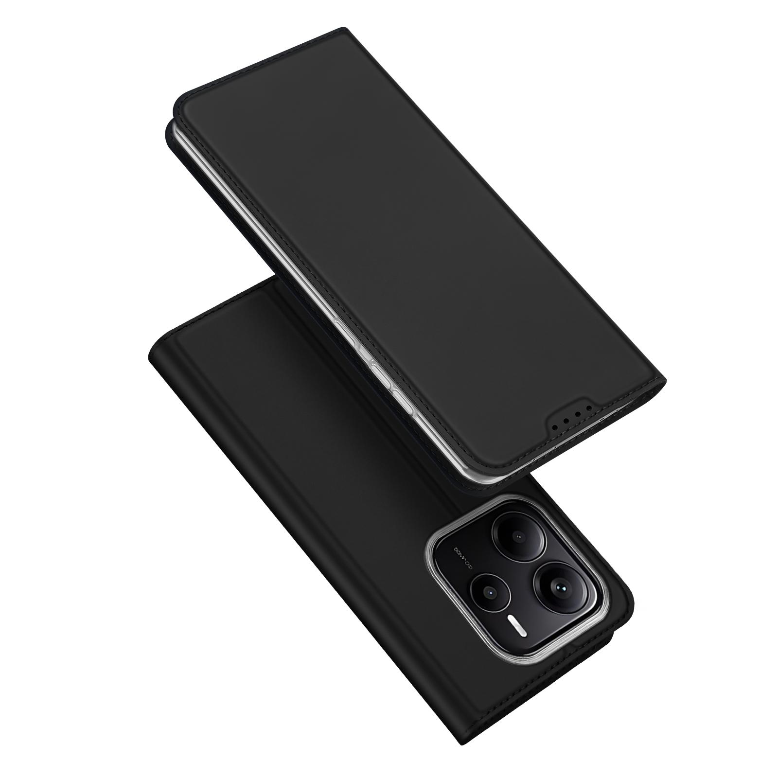

Чехол для Xiaomi Redmi Note 14 5G DUX DUCIS Серия Skin Pro Кожаный чехол с держателем для карт Black