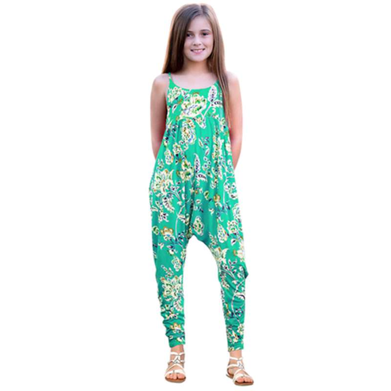 Buy Girls One Piece Floral Jumpsuit 