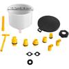 15 Pieces Radiator Coolant Filling Funnel Set No Spill Coolant Funnel Set Portable Cooling System Tool Accessory