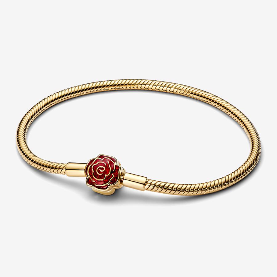 Neues 925er Silber Funkelndes Herz zu Herz Ewige Rose Tennis Schiebearmband Mode DIY Charme Schmuck Exquisites Geschenk